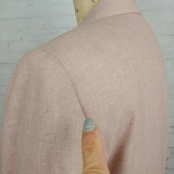 Vintage Glenshire Fine Tailored Clothing Blazer Mens 42 Lined Pink Jacket - Picture 9 of 12